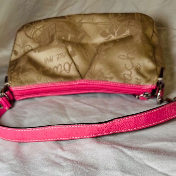 Coach Pink and Tan Signature Mini bag - Picture 6 of 6